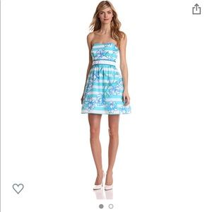 Lilly Pulitzer Shorley Blue Langley Dress Size 0